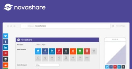 Novashare WordPress Social Sharing Plugin