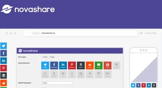 Novashare WordPress Social Sharing Plugin