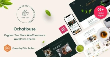 OchaHouse Organic Tea Store WooCommerce WordPress Theme