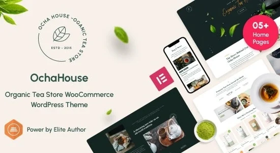 OchaHouse Organic Tea Store WooCommerce WordPress Theme