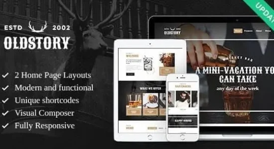 OldStory – Whisky Bar, Pub – Restaurant WordPress Theme
