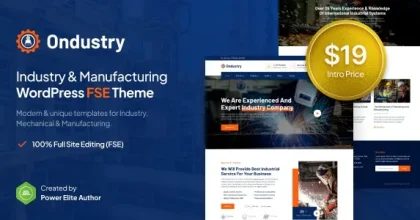 Ondustry - Industry & Manufacturing FSE WordPress Theme