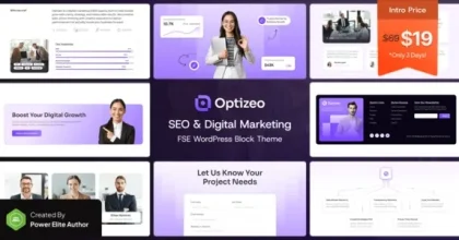 Optizeo - SEO & Digital Marketing FSE WordPress Block Theme