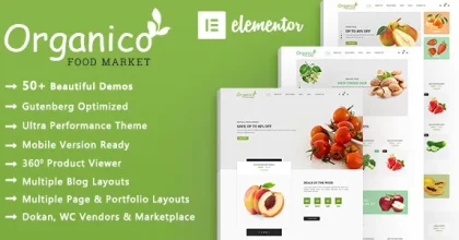 Organico – Organic Food WooCommerce WordPress Theme