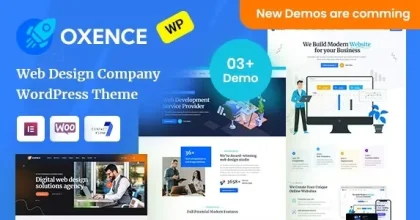 Oxence 1.3.2 – Web Design Agency Elementor WordPress Theme