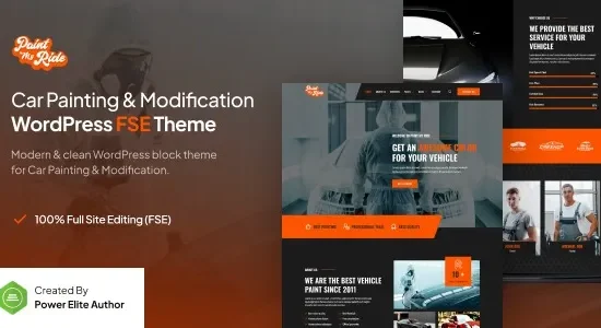 PaintMyRide – Car Painting & Modification FSE WordPress Theme