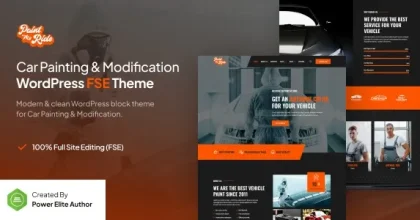 PaintMyRide – Car Painting & Modification FSE WordPress Theme