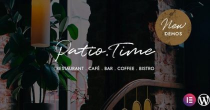 PatioTime Restaurant WordPress Theme