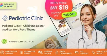 Pediatric Clinic – Children’s & Family Doctor Medical WordPress Theme