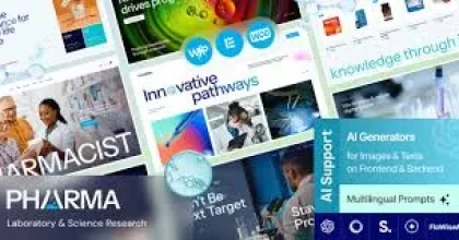 Pharma – Laboratory & Science Research WordPress Theme