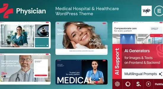 Physician - Medical Hospital & Healthcare WordPress Theme
