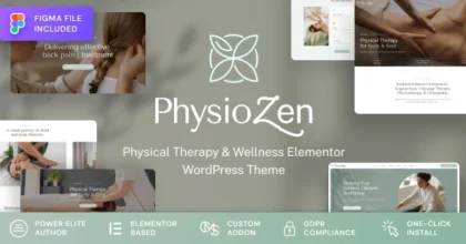 PhysioZen Chiropractor & Physiotherapy Wellness WordPress Theme