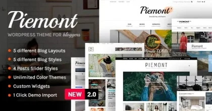 Piemont - Premium Travel & Lifestyle Responsive WordPress Blog Theme