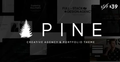 Pine - Creative Agency & Portfolio WordPress Theme
