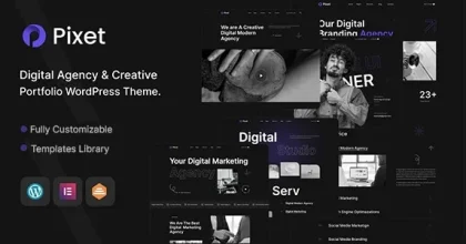 Pixet - Creative Portfolio & Digital Agency WordPress Theme