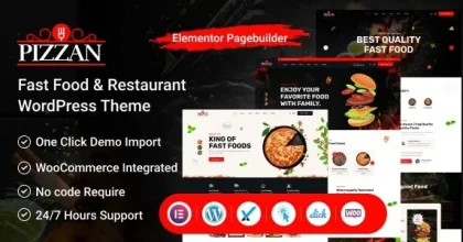 Pizzan – Fast Food and Restaurant WordPress Theme