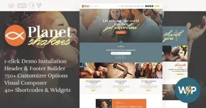 Planet Shakers – Church & Religion WordPress Theme