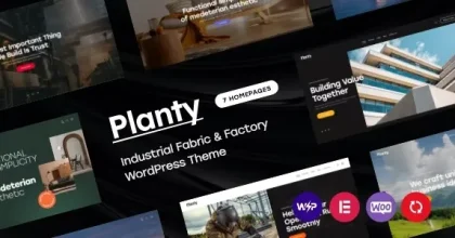 Planty - Industrial Fabric & Factory WordPress Theme