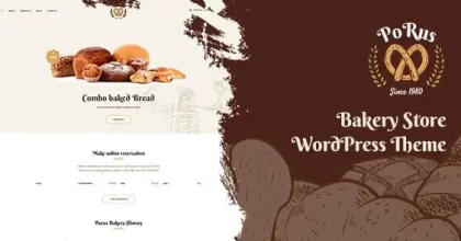 Porus - Bakery Store WordPress Theme