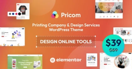 Pricom Printing Company & Design Services WordPress theme