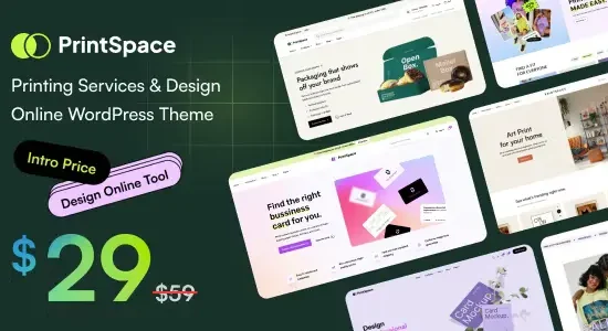 PrintSpace Printing Services & Design Online WooCommerce WordPress theme