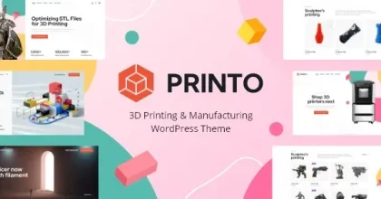 Printo – 3D Printing & Manufacturing WordPress Theme