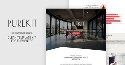 Purekit - Creatives & Business Elementor Template Kit