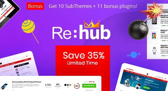 REHub Price Comparison, Multi Vendor Marketplace WordPress Theme