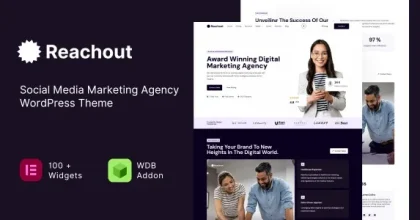 Reachout – Social Media Marketing Agency WordPress Theme