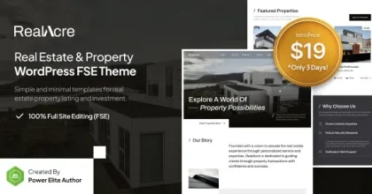 RealAcre – Real Estate & Property Full Site Editing WordPress Theme