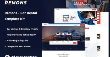 Remons - Booking Rental Theme WordPress