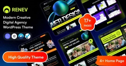 Renev– Creative Digital Agency WordPress Theme