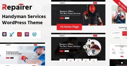 Repairer Handyman Services WordPress Theme