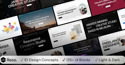 Resonance – Creative Modern Agency, Freelancer & Portfolio WordPress Theme