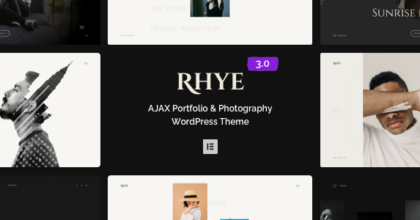 Rhye AJAX Portfolio WordPress Theme