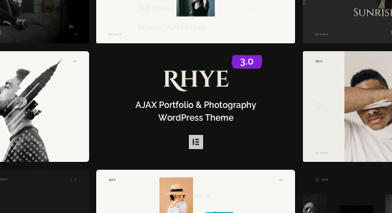 Rhye AJAX Portfolio WordPress Theme