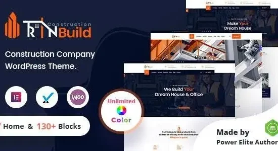 RinBuild Construction Building Company WordPress Theme