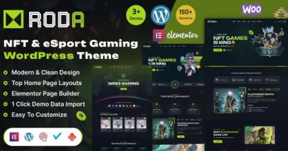 Roda – Gaming Store & eCommerce WordPress Theme