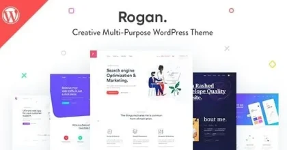 Rogan – Creative Multipurpose WordPress Theme for Agency, Saas, Portfolio