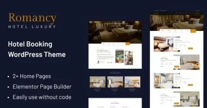 Romancy – Hotel Booking WordPress Theme