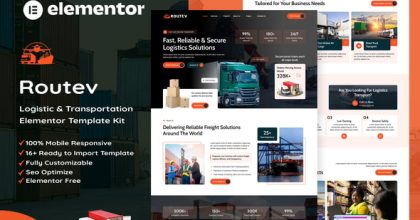 Routev - Logistics & Transportation Elementor Template Kit