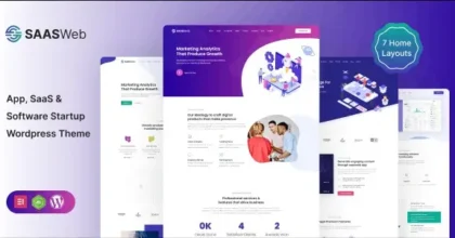 Saasweb WordPress Theme For App & Saas Products