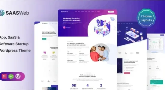 Saasweb WordPress Theme For App & Saas Products