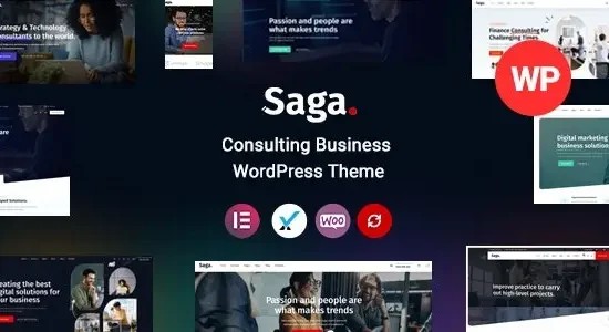 Saga Business Consulting WordPress Theme