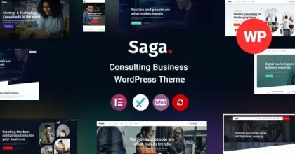 Saga Business Consulting WordPress Theme