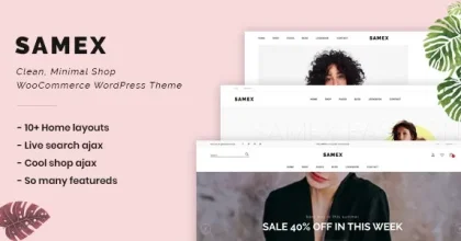 Samex - Clean, Minimal Shop WooCommerce WordPress Theme