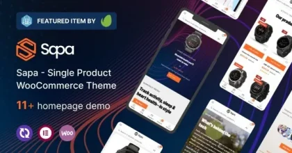 Sapa – Product Landing Page WooCommerce Theme
