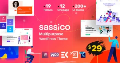 Sassico – Multipurpose Saas Startup Agency WordPress Theme