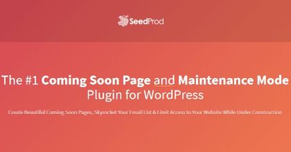 SeedProd Coming Soon Pro, Maintenance Mode