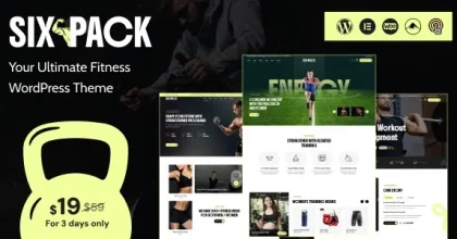 SixPack - Fitness WordPress Theme
